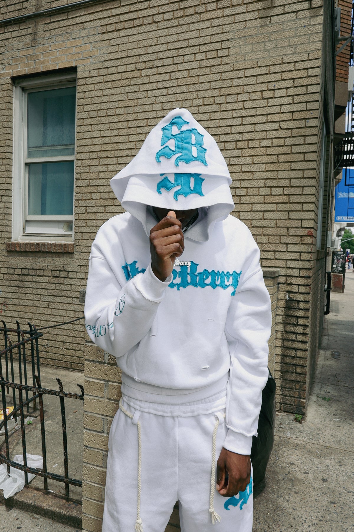 SB "Drill King" WHITE HOODIE