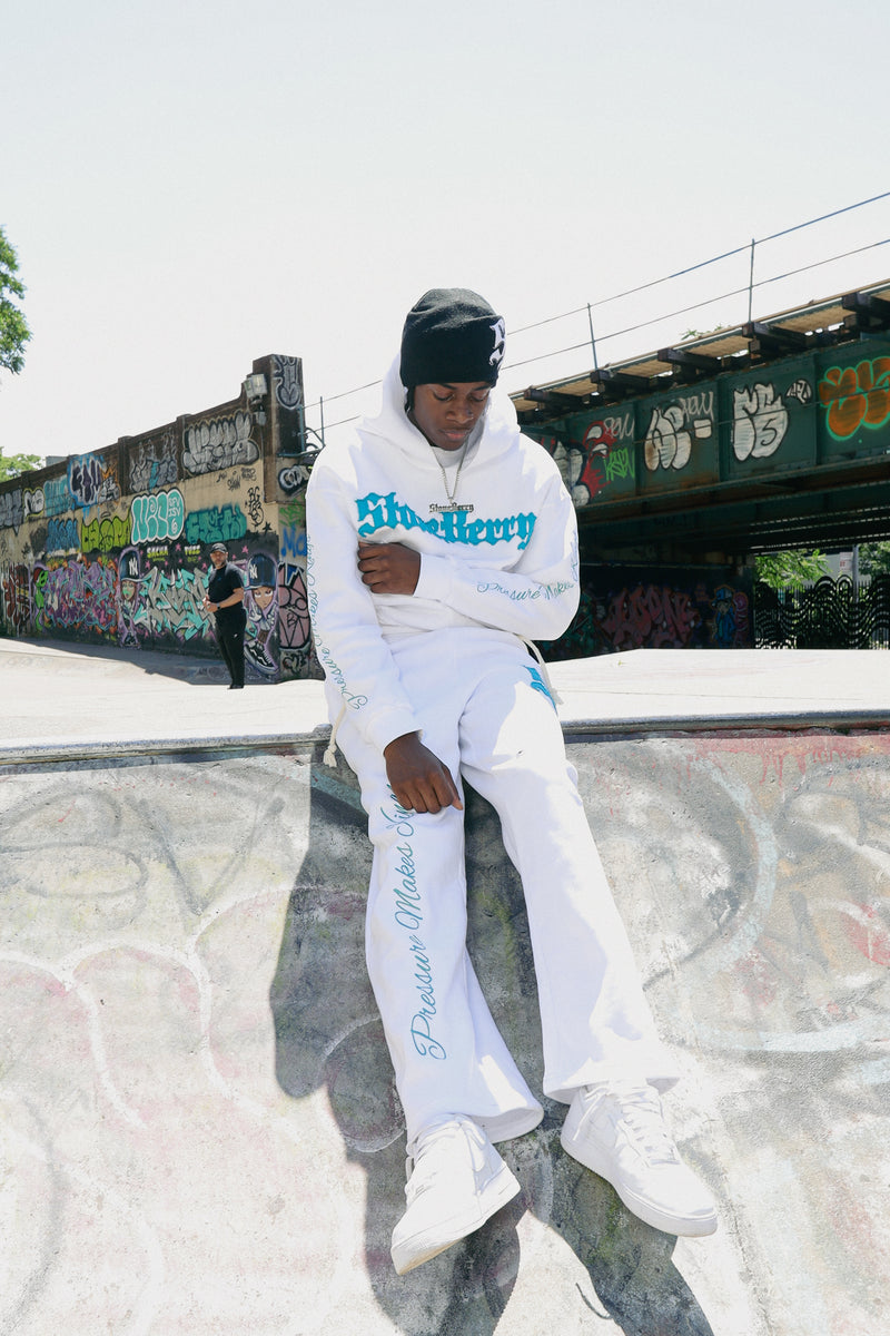SB "Drill King" WHITE HOODIE